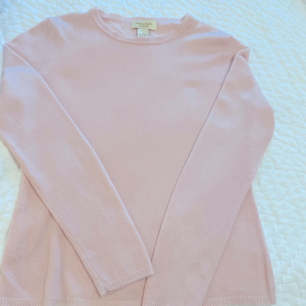 Pale pink cashmere sweater